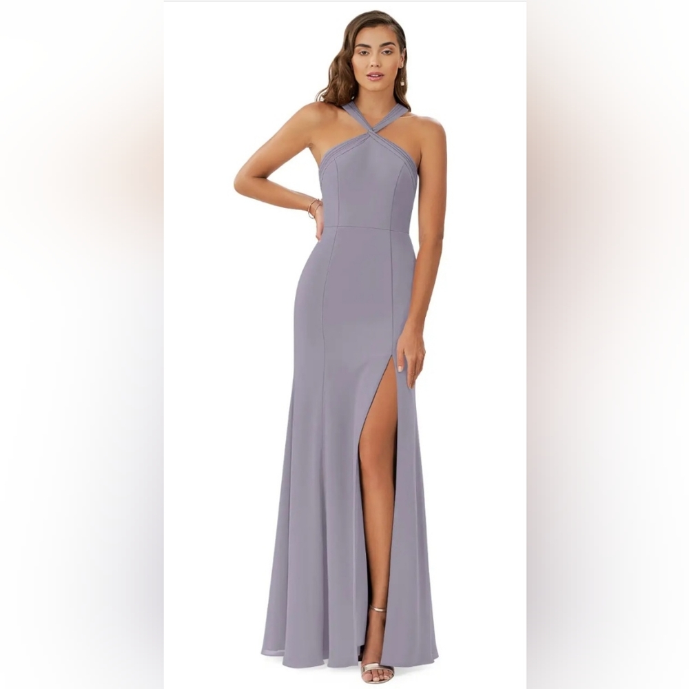 Azazie Rue Dress - Fog